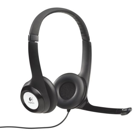 Logitech H390 USB Headset with Boom Microphone, In-line Controls,  Enhanced Digital Audio, Padded Headband &amp; Earcups