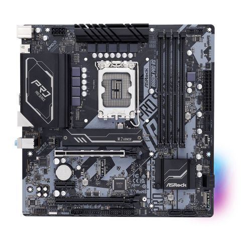 Asrock B660M PRO RS, Intel B660, 1700, Micro ATX, 4 DDR4, HDMI, DP, PCIe4, RGB, 2x M.2