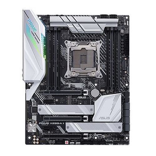 Asus PRIME X299-A II, Intel X299, 2066, ATX, 8 DDR4, SLI/XFire, M.2 Heatsink, 12 IR3555 Power, RGB Lighting