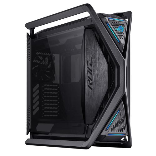 Asus ROG Hyperion GR701 Gaming Case w/ Glass Windows, E-ATX, 4x 14cm Fans, Dual 420mm Radiator Support, USB-C (60W FC), Fan Hub &amp; Lighting Panel, Black