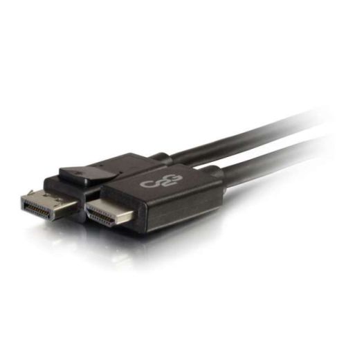 Jedel DisplayPort Male to HDMI Male Converter Cable, 1.8 Metres, Black