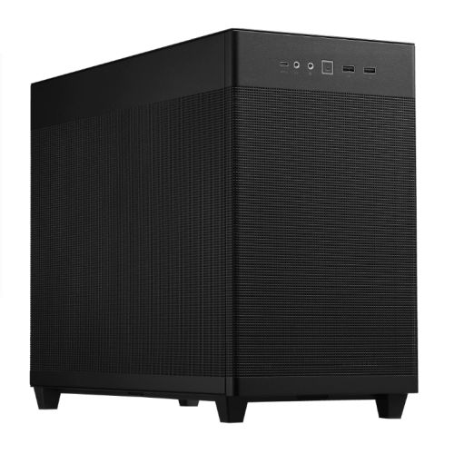 Asus Prime AP201 Gaming Case, Micro ATX, Quasi-Filter Mesh, USB-C, Tool-free Panels, 338mm GPU &amp; 360mm Radiator Support, Black