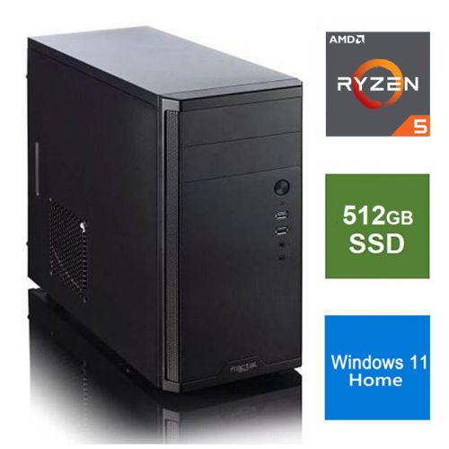 Spire MATX Tower PC, Vida Business Case, Ryzen 5 5600G, 8GB 3200MHz, 512GB SSD, Corsair 550W, No Optical, KB &amp; Mouse, Windows 11 Home