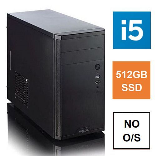 Spire MATX Tower PC, Vida Business Case, i5-12400, 8GB 3200MHz, 512GB SSD, Corsair 550W, No Optical, KB &amp; Mouse, No Operating System