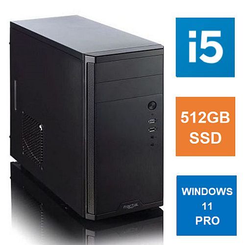 Spire MATX Tower PC, Vida Business Case, i5-12400, 8GB 3200MHz, 512GB SSD, Corsair 550W, No Optical, KB &amp; Mouse, Windows 11 Pro