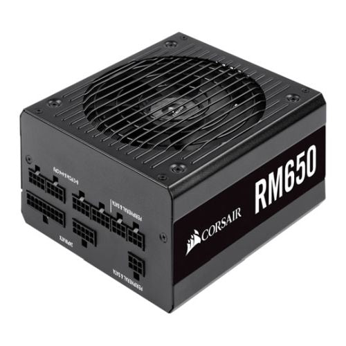 Corsair 650W RM650 PSU, Fully Modular, 80+ Gold, Rifle Bearing Fan, Zero RPM Mode