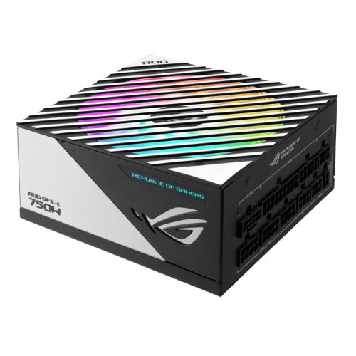 Asus 750W ROG LOKI SFX-L Platinum PSU, Small Form Factor, Fully Modular, 80+ Platinum, PCIe 5.0, 0dB Fan Button, RGB, ATX-to- SFX Bracket