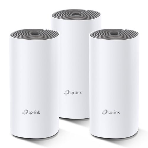 TP-LINK (DECO E4) Whole-Home Mesh Wi-Fi System, 3 Pack, Dual Band AC1200, 2 x LAN on each Unit