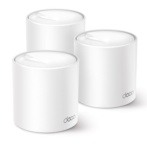 TP-LINK (DECO X50) AX3000 Dual Band Wireless Whole Home Mesh Wi-Fi 6 System, 3 Pack, 3x LAN, OFDMA &amp; MU-MIMO, TP-Link HomeShield