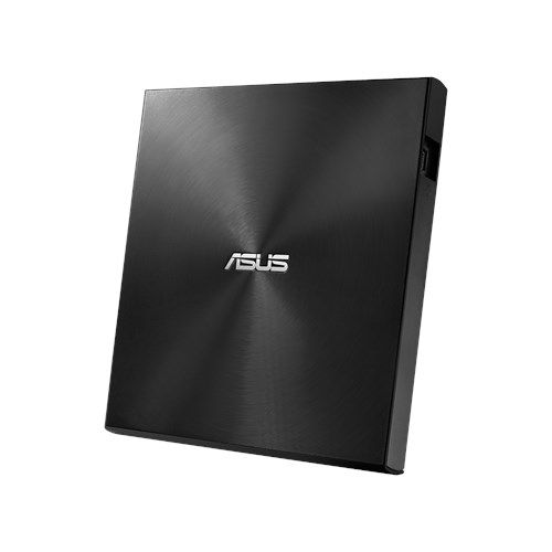 Asus (ZenDrive U9M) External Slimline DVD Re-Writer, USB-A / USB-C, 8x, M-Disc Support, Cyberlink Power2Go 8, Black - Baztex Optical Drives