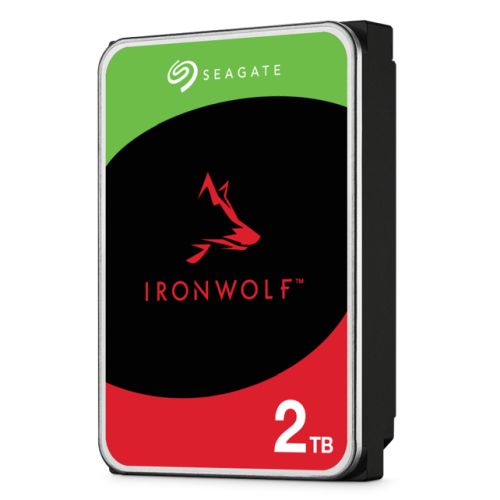 Seagate 3.5&quot;, 2TB, SATA3, IronWolf NAS Hard Drive, 5400RPM, 256MB Cache, 8 Drive Bays Supported, OEM