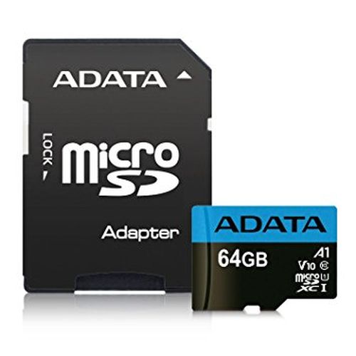 ADATA 64GB Premier Micro SDXC Card with SD Adapter, UHS-I Class 10 with A1 App Performance - Baztex Memory Cards