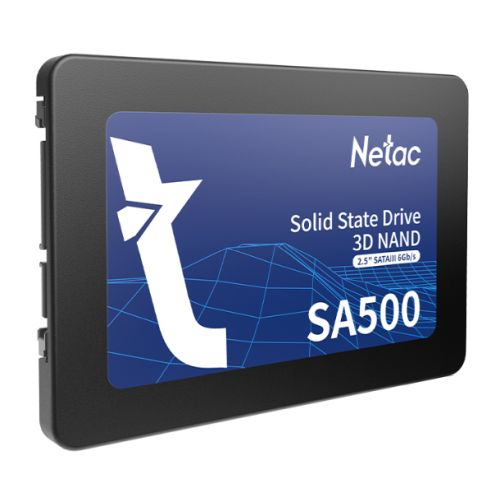 Netac 256GB SA500 SSD, 2.5&quot;, SATA3, 3D NAND, R/W 520/450 MB/s, 7mm