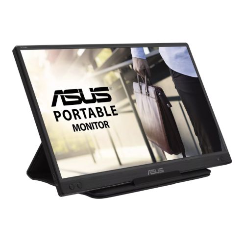 Asus 15.6&quot; Portable IPS Monitor (ZenScreen MB166C), 1920 x 1080, USB-C, USB-powered, Auto-rotatable, Flicker Free, Blue Light Filter