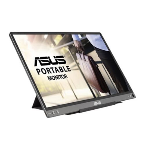 Asus 15.6&quot; Portable IPS Monitor (ZenScreen MB16ACE), 1920 x 1080, USB-C (USB-A adapter), USB-powered, Auto-rotatable, Smart Case Stand