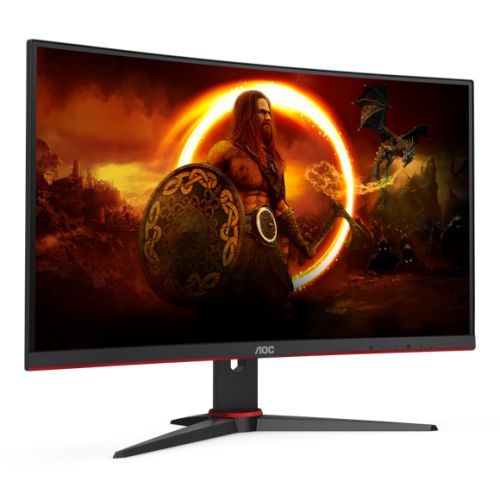 AOC 27&quot; 3-Side Frameless Curved Gaming Monitor (C27G2ZE/BK), 1920 x 1080, 0.5ms, HDMI, DP, 240Hz, 6 Game Modes, VESA