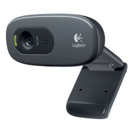 Logitech C270 Webcam, 3.0MP, HD 720p, Mic, HD Video Calling, Auto light correction