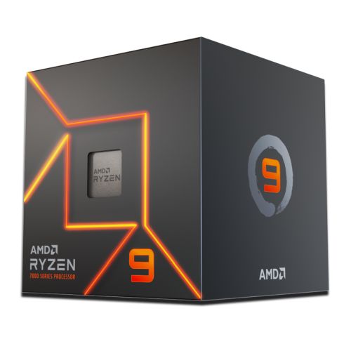 AMD Ryzen 9 7900 CPU w/ Wraith Prism RGB Cooler, AM5, 3.7GHz (5.4 Turbo), 12-Core, 65W, 76MB Cache, 5nm, 7th Gen, Radeon Graphics