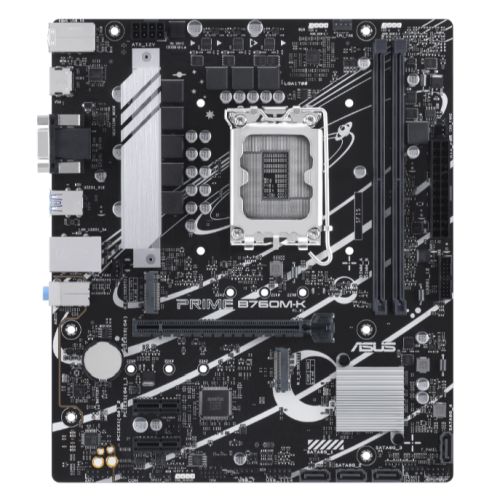 Asus PRIME B760M-K, Intel B760, 1700, Micro ATX, 2 DDR5, VGA, HDMI, 2.5G LAN, PCIe4, 2x M.2