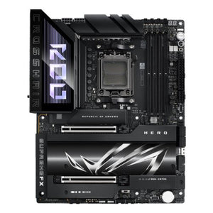 Asus ROG CROSSHAIR X870E HERO, AMD X870E, AM5, ATX, 4 DDR5, HDMI, 2 USB4, Wi-Fi 7, 5G & 2.5G LAN, PD 60W, RGB, 5x M.2