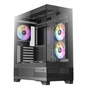 Antec CX700 RGB Elite Gaming Case w/ Glass Side & Front, ATX, 6x RGB Fans, LED Button, USB-C, Black