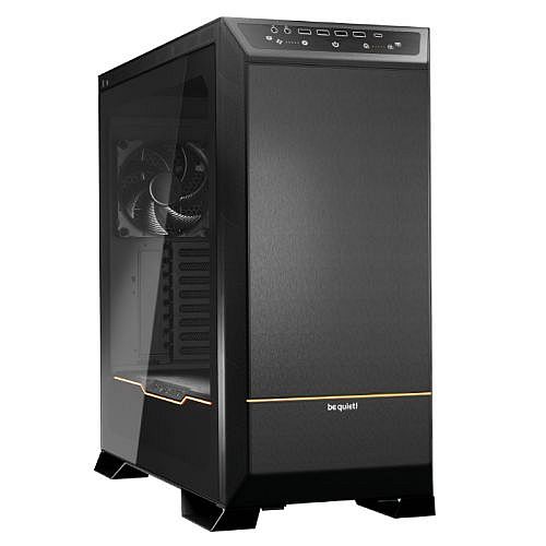 Be Quiet! Dark Base Pro 901 Gaming Case w/ Glass Window, E-ATX, ARGB   Strip, 3 Fans, Changeable Top & Front, QI Charger, Touch-Sensitive I/O, Black