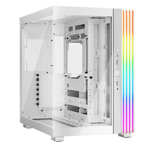 Be Quiet! Light Base 600 DX ARGB Gaming Case w/ Glass Front & Side, ATX, Invertible, 1.33M ARGB Strip & Controller, USB-C, Asus BTF Compatible, White