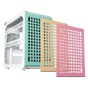 Cooler Master Qube 500 Flatpack Macaron Edition Modular Case w/ Glass Side, E-ATX, ARGB Fan, Highly Customisable, Multi-Colour Panels