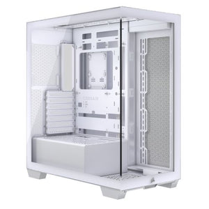 Corsair 3500X Gaming Case w/ Glass Side & Front, E-ATX, No Fans, USB-C, Asus BTF Compatible, White