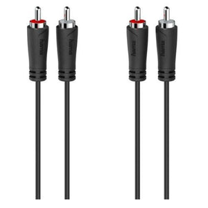 Hama 2x RCA Plugs to 2x RCA Plugs, 3 Metre