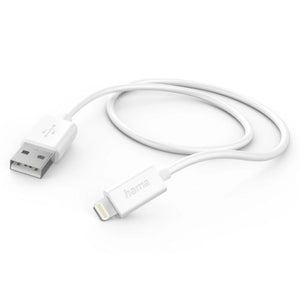 Hama Charging/Data USB-A to Lightning Cable, 480Mbps, 1.5 Metre, White