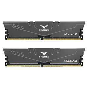 Team T-Force Vulcan Z 16GB Kit (2 x 8GB), DDR4, 3200MHz (PC4-25600), CL16, XMP 2.0, DIMM Memory, Grey
