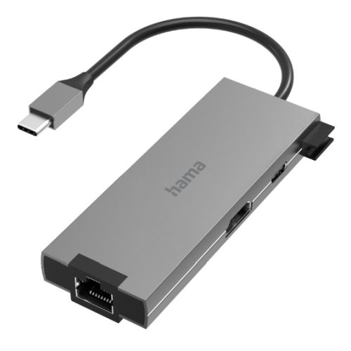 Hama 3-Port USB-C 3.2 Gen1 Hub w/ HDMI & LAN - 2x USB-A, 1x USB-C, 1x HDMI, 1x GB LAN, USB Powered