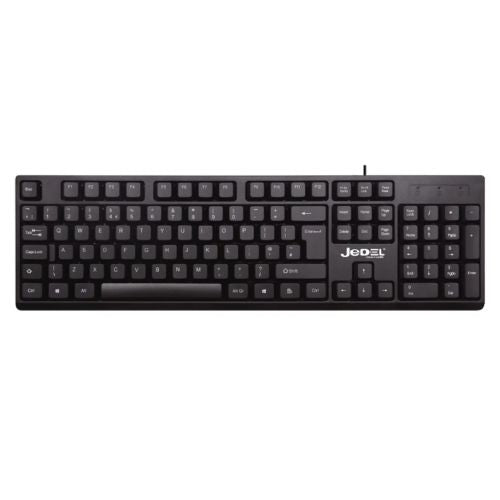 Jedel K29 Wired USB Keyboard, Spill-Proof, Quiet Keys, Narrow Frame, Black