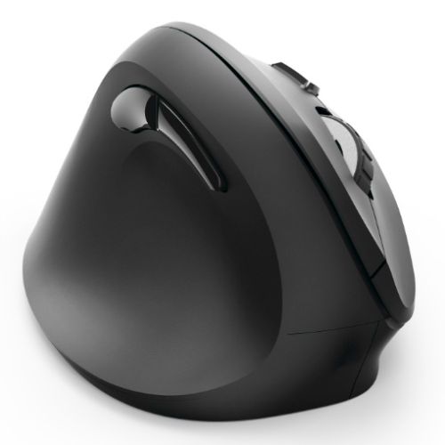 Hama Vertical Ergonomic EMW-500L Wireless Optical Mouse, 6 Buttons, 1000-1800 DPI, Black *Left Handed version*