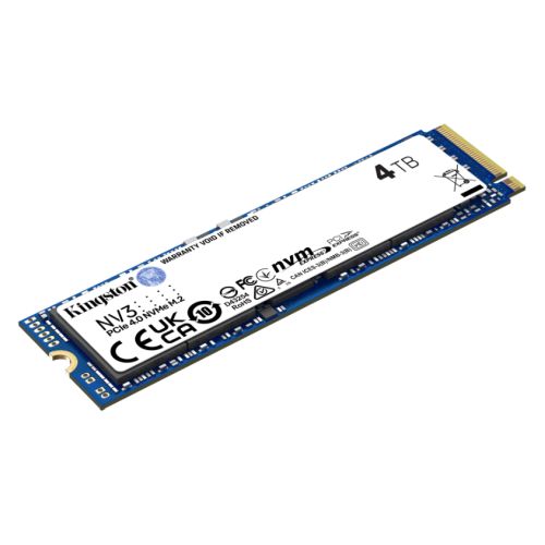 Kingston 4TB NV3 M.2 NVMe Gen4 SSD, M.2 2280, PCIe4, R/W  6000/5000 MB/s