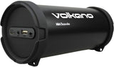 Volkano Portable Bluetooth Speaker, 6-Hour Playtime, Hands-Free Calling with Built-in Mic, Immersive Stereo Sound and Bass, FM Radio, USB and SD Card Slot [Black], Mini Bangin Series