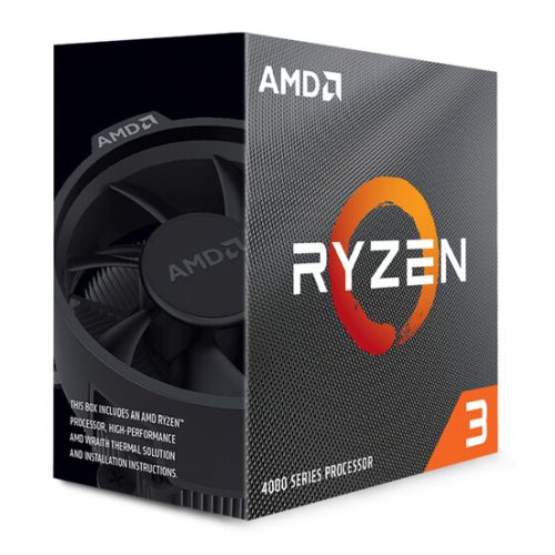 AMD Ryzen 3 4100 CPU with Wraith Stealth Cooler, AM4, 3.8GHz (4.0 Turbo), Quad Core, 65W, 6MB Cache, 7nm, 4th Gen, No Graphics - Baztex Processors
