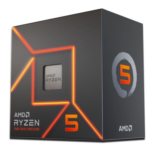 AMD Ryzen 5 7600 CPU w/ Wraith Stealth Cooler, AM5, 3.8GHz (5.1 Turbo), 6-Core, 65W, 38MB Cache, 5nm, 7th Gen, Radeon Graphics - Baztex Processors