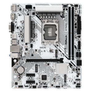 Asrock B760M-HDV/M.2, Intel B760, 1700, Micro ATX, 2 DDR5, VGA, HDMI, DP, 2.5G LAN, PCIe4, 2x M.2 - Baztex Motherboards