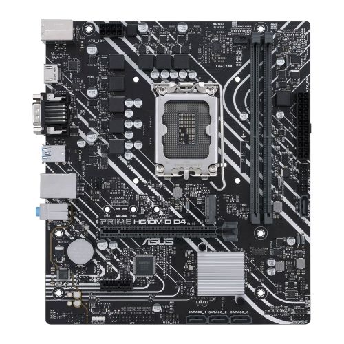 Asus PRIME H610M-D D4, Intel H610, 1700, Micro ATX, 2 DDR4, VGA, HDMI, PCIe4, 1x M.2 - Baztex Motherboards