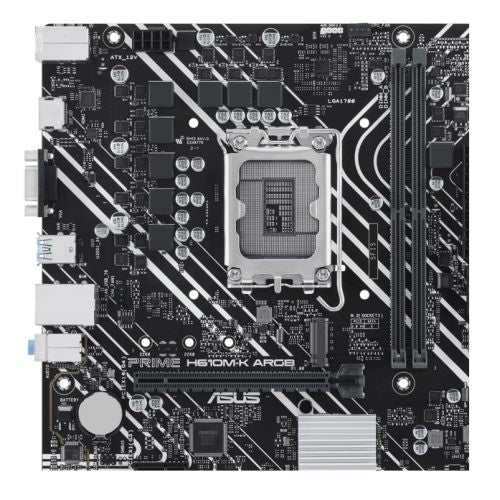 Asus PRIME H610M-K ARGB, Intel H610, 1700, Micro ATX, 2 DDR5, VGA, HDMI, PCIe4, 1x M.2 - Baztex Motherboards