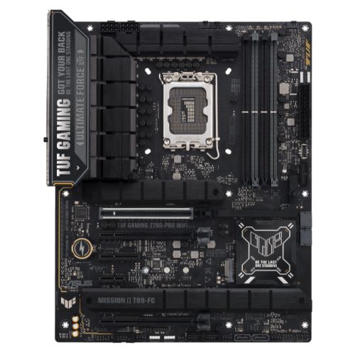 Asus TUF GAMING Z790-PRO WIFI, Intel Z790, 1700, ATX, 4 DDR5, HDMI, DP, Wi-Fi 6E, 2.5G LAN, PCIe5, RGB, 4x M.2 - Baztex Motherboards