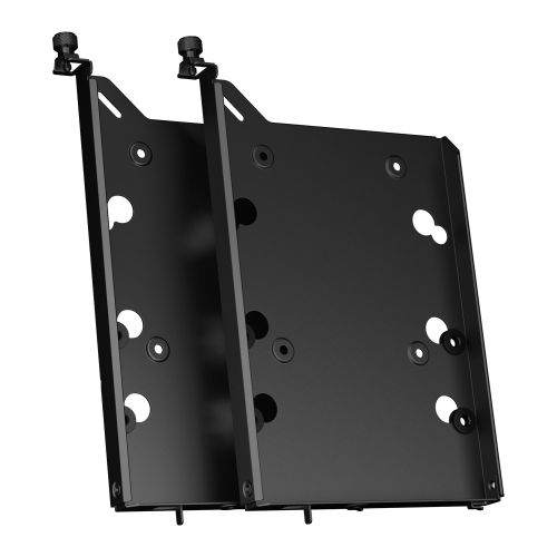 Fractal Design HDD Tray Kit - Type-B (2-pack), Black, 2x 3.5”/2.5” Trays - For Fractal cases with Type-B HDD mounts only - Baztex Internal Drive Frames