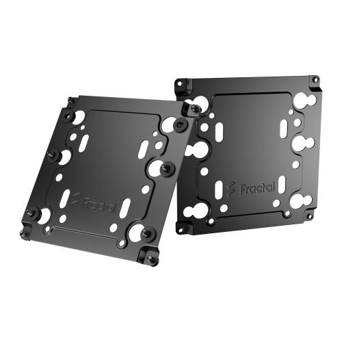 Fractal Design Universal Multibracket – Type-A (2-pack), 2.5”/3.5” SSD/HDD - Converts a standard 120mm fan slot to an HDD, SSD or pump mount