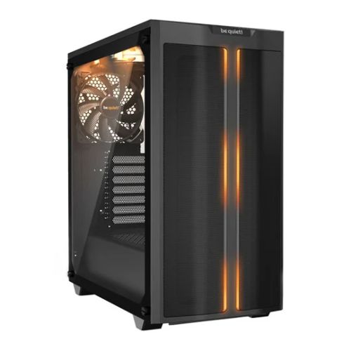 Be Quiet! Pure Base 500DX Gaming Case w/ Glass Window, ATX, 3 x Pure Wings 2 Fans, ARGB Front Lighting, USB-C, Black - Baztex Cases