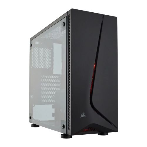 Corsair Carbide Series SPEC-05 Gaming Case w/ Acrylic Window, ATX, 1 x 12cm Red LED Fan - Baztex Cases