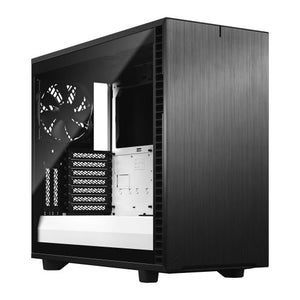 Fractal Design Define 7 (Black/White TG) Gaming Case w/ Clear Glass Window, E-ATX, Multibracket, 3 Fans, Fan Hub, Silence-optimized, USB-C - Baztex Cases