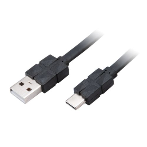 Akasa PROSLIM USB 2.0 Type-C to Type-A Charging & Sync Cable, 30cm - Baztex USB
