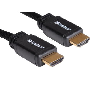 Sandberg HDMI 2.0 Cable, 1 Metre, Ultra High Speed, 4K Res, 5 Year Warranty - Baztex Display/Visual